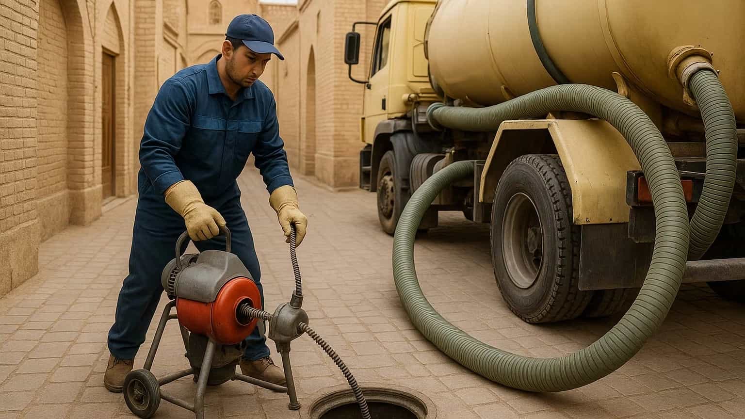 لوله بازکنی اصفهان و تخلیه چاه یکجا